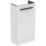 Ideal Standard i.life S Floor-Mounted Washbasin Unit with Black Handle & Basin Matt White 410mm x 205mm x 845mm