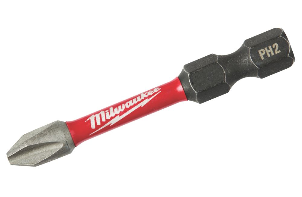 Milwaukee PZ2 PH2 50mm or 25mm option Shockwave Impact Screwdriver Bit