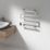 Reina 510mm x 500mm 324BTU Stainless Steel Flat Electric Towel Radiator