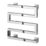Reina 510mm x 500mm 324BTU Stainless Steel Flat Electric Towel Radiator