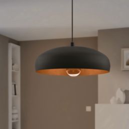 Eglo Mogano 1 Single Pendant Light Black