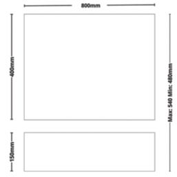 ETAL PVC End Bath Panel & Plinth 800mm White 2 Pack - Screwfix