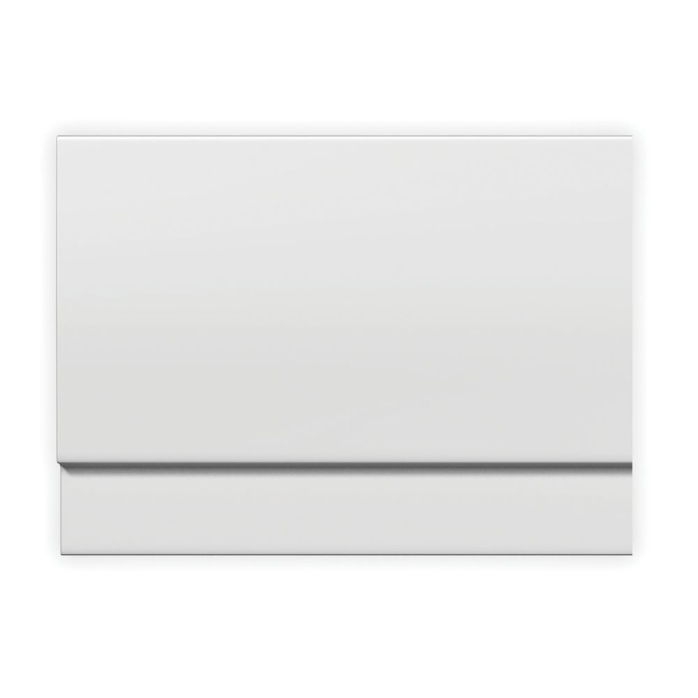 ETAL PVC End Bath Panel & Plinth 800mm White 2 Pack - Screwfix