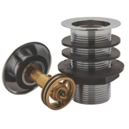 Highlife Bathrooms Unslotted Pop Up Basin Waste Chrome 61mm