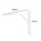 Essentials Arc  Shelf Brackets White 230mm x 180mm 4 Pack