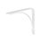 Essentials Arc  Shelf Brackets White 230mm x 180mm 4 Pack