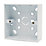 Deta TTE  1-Gang Surface Pattress  Surface Box 32mm