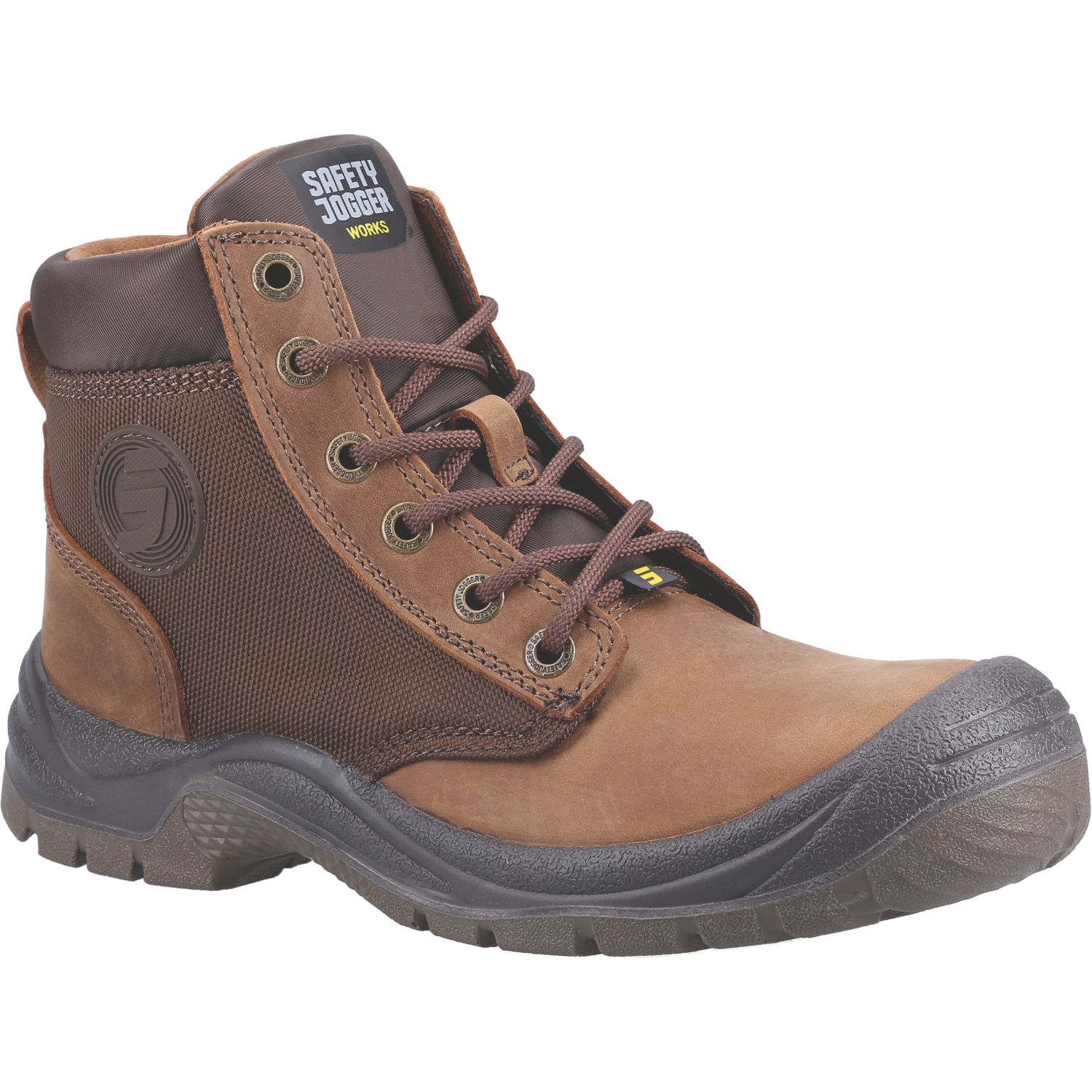 Safety Jogger Dakar S3 Size 10.5 Brown Steel Toe Cap Safety Boots (142XK)