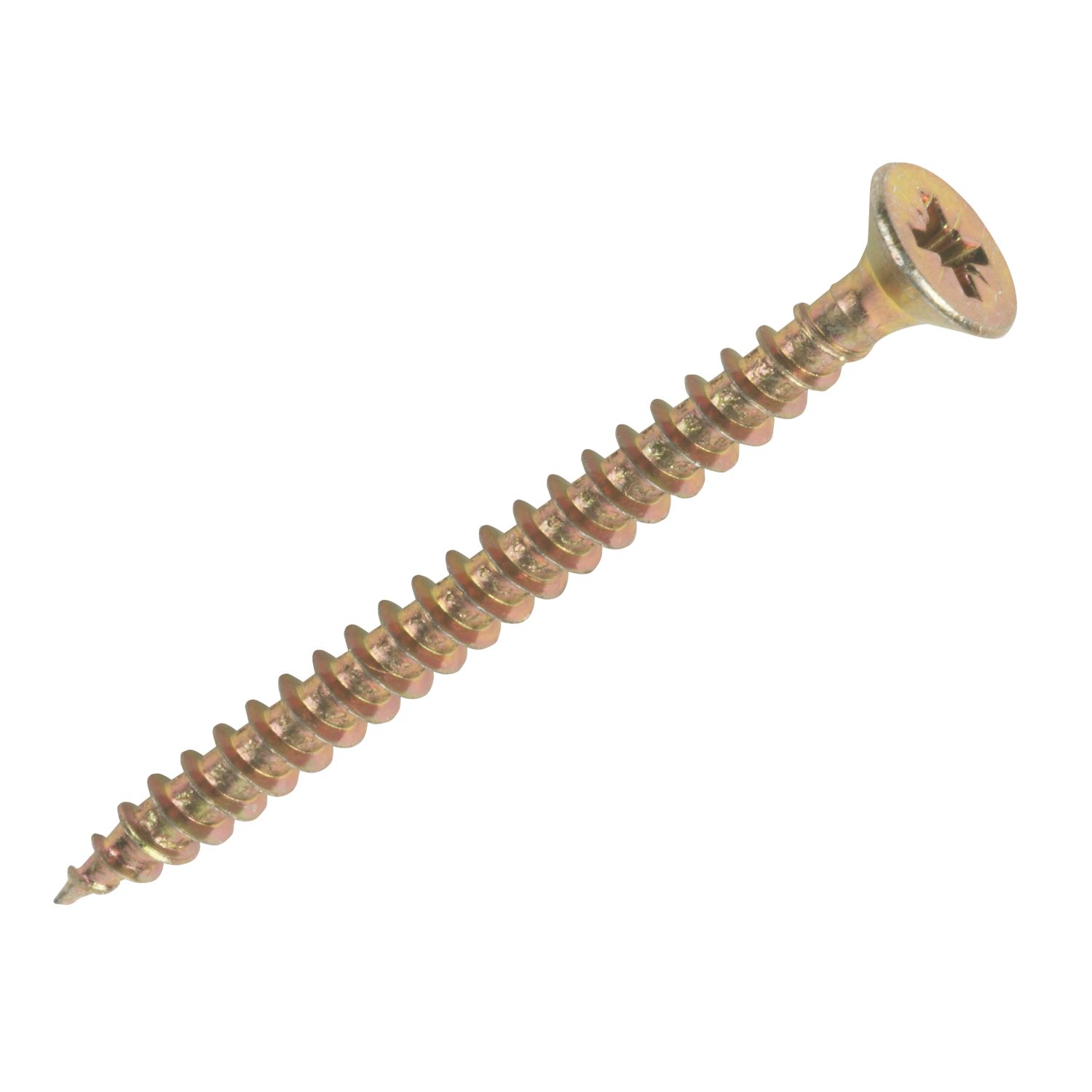 Goldscrew PZ Double-Countersunk Thread Cutting Multipurpose Screws 4.5mm x 60mm 200 Pack (14370)