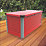 Trimetals B74 850Ltr 6' x 2' 6" (Nominal) Metal Patio Box Red