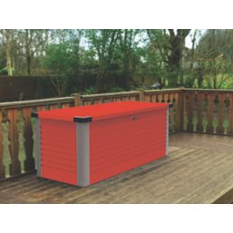 Trimetals B74 850Ltr 6' x 2' 6" (Nominal) Metal Garden Storage Box Red