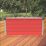 Trimetals B74 850Ltr 6' x 2' 6" (Nominal) Metal Garden Storage Box Red