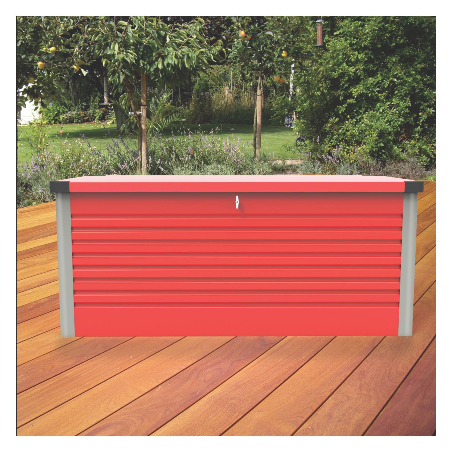 Trimetals B74 850Ltr 6' x 2' 6" (Nominal) Metal Patio Box Red (1437K)