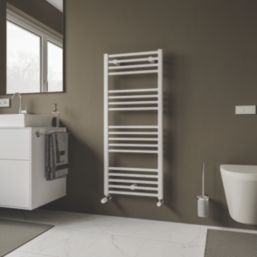 Ximax 1174mm x 500mm 1611BTU White Flat Designer Towel Radiator