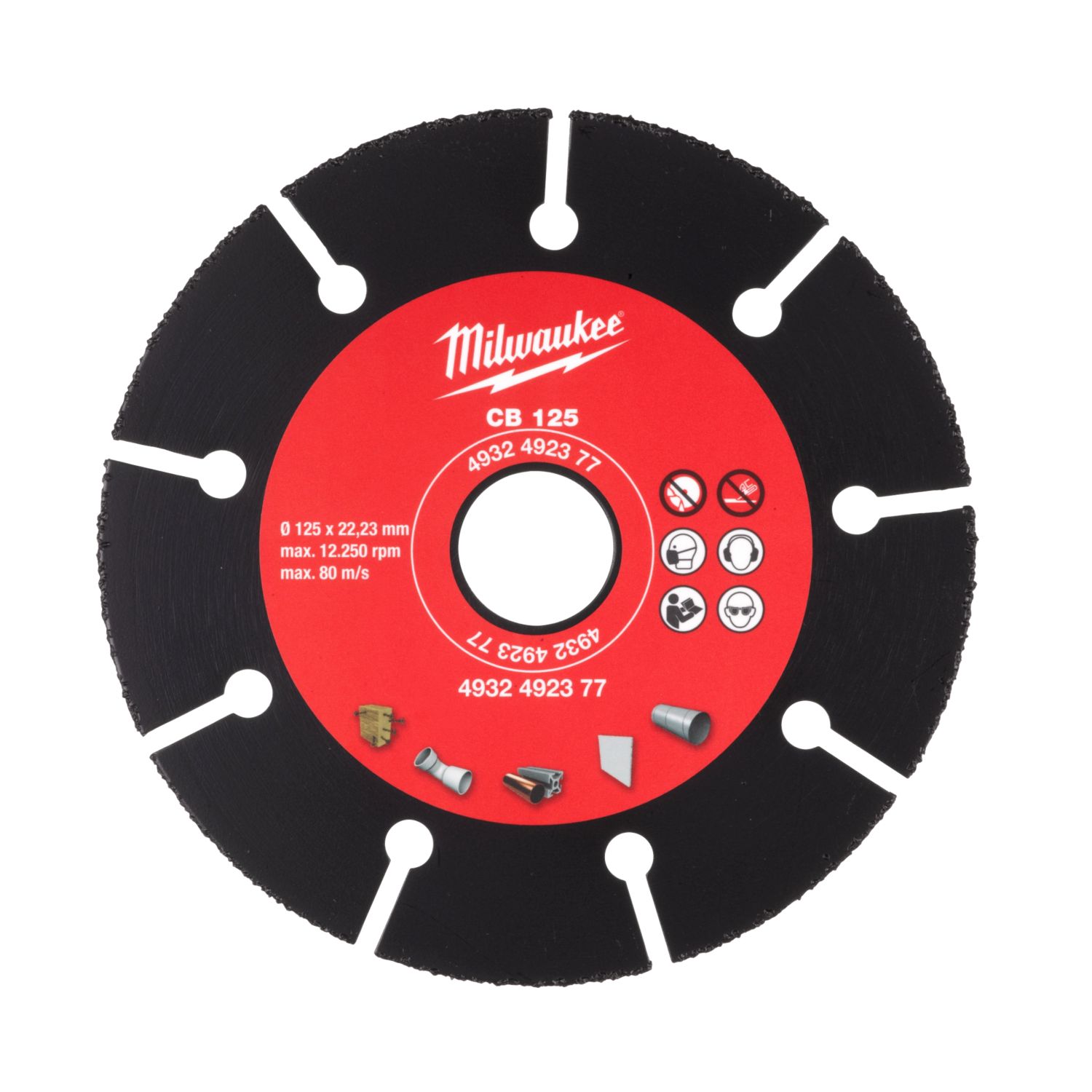 Milwaukee CB125 Multi-Material Carbide Blade 125mm (5") x 22.23mm (143GE)