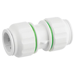 Flomasta Twistloc Plastic Push-Fit Equal Straight Coupler 28mm