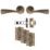 Carlisle Brass Sintra Door Handle Pair Antique Brass