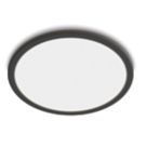 Philips SuperSlim LED Ceiling Light IP44 Black 15W 1300lm