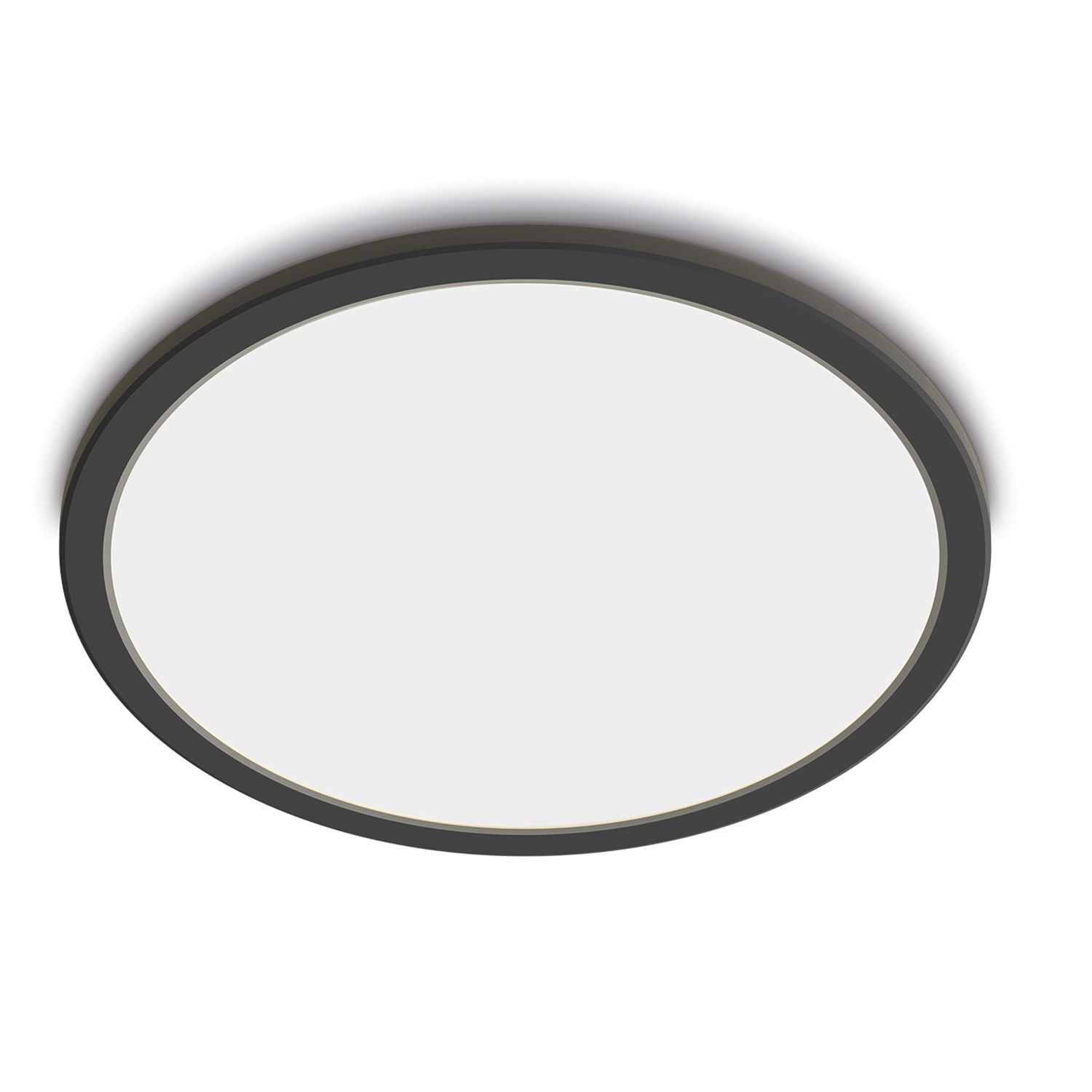Philips SuperSlim LED Ceiling Light IP44 Black 15W 1300lm (143JC)