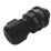 ABB Plastic Quick-Connect Cable Glands 20.2mm Black 10 Pack