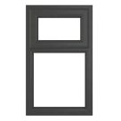 Crystal  Top Opening Clear Triple-Glazed Casement Anthracite on White uPVC Window 905mm x 1040mm