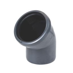 FloPlast  Push-Fit 135° Single Socket Pipe Bend Anthracite Grey 110mm