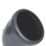 FloPlast  Push-Fit 135° Single Socket Pipe Bend Anthracite Grey 110mm