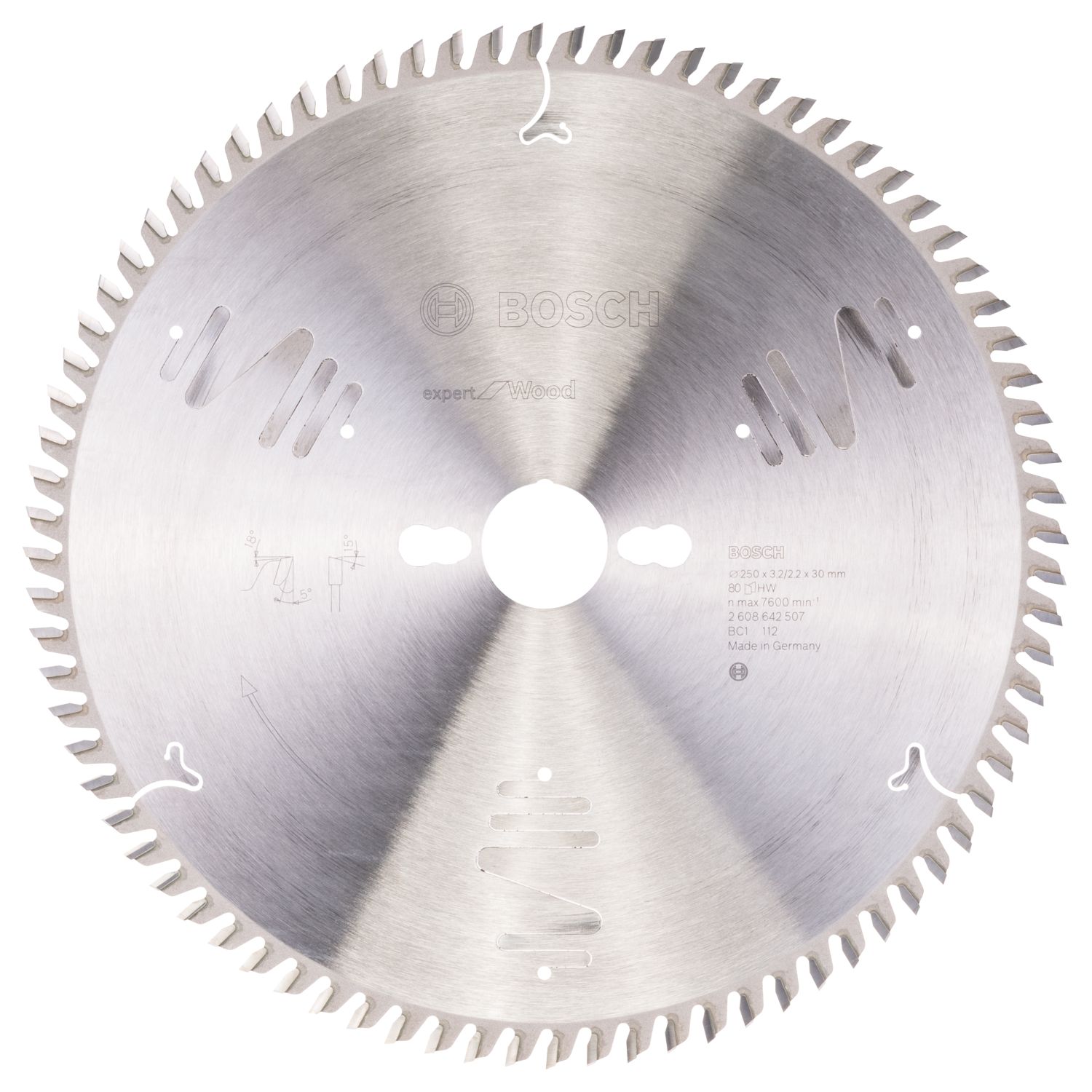 Bosch Expert Wood Circular Saw Blade 250mm x 30mm 80T (143KP)