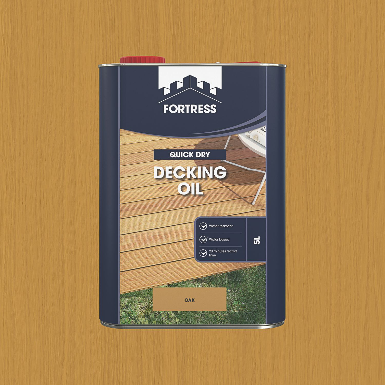 Fortress 5Ltr Natural Oak Decking Oil (143PC)