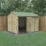 Forest Beckwood 9' 6" x 8' (Nominal) Reverse Apex Shiplap Timber Shed