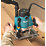 Makita RP1111C/2 1100W 1/4"  Electric Plunge Router 240V