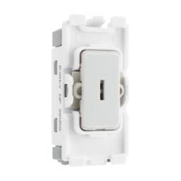 British General Nexus 800 Grid 20A Grid DP Key Switch White
