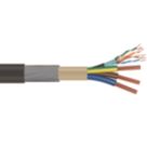 Time EV-Ultra Black  3-Core 6mm² & Cat 5e 4-Pair Armoured EV Charging Cable 1m Coil