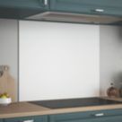 Splashback  Ice White Self-Adhesive Glass Kitchen Splashback 900mm x 750mm x 6mm