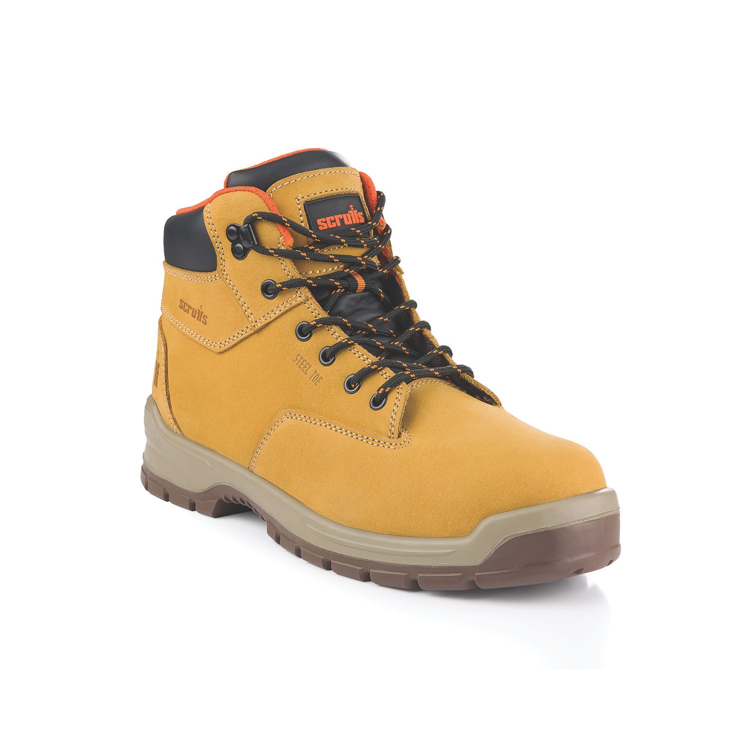 Scruffs Stratton Size 8 Tan Steel Toe Cap Safety Boots (143TN)