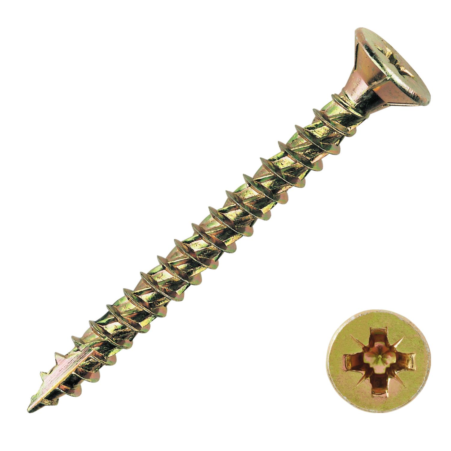 TurboGold PZ Double-Countersunk Multipurpose Screws 4mm x 30mm 200 Pack (14420)