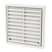 Manrose Fixed Louvre Vent White 100 x 100mm
