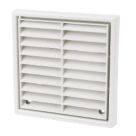 Manrose Fixed Louvre Vent White 100mm x 100mm