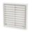 Manrose Fixed Louvre  Vent White 100mm x 100mm