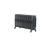 Arroll 470mm x 834mm 3070BTU Black / Silver Cast Iron 3 Column Radiator