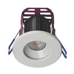 Robus Ramada Fixed  Fire Rated LED Downlight White / Brushed Chrome 7W 590lm