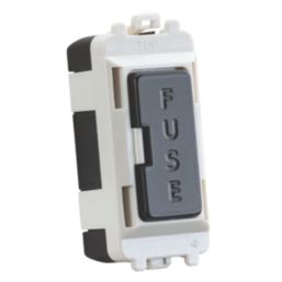 Knightsbridge  13A Grid Fused Spur Matt Black