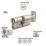 Yale Fire Rated 1 Star 6-Pin Thumbturn Euro Cylinder 35-35 (70mm) Satin Nickel