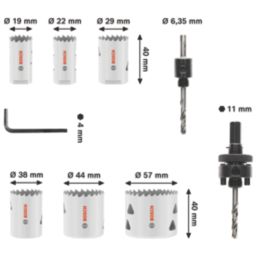Bosch  6-Saw Multi-Material Plumbers Holesaw Set