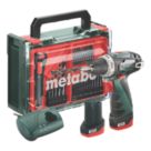 Metabo PowerMaxx BS Basic Set (600080710) 12V 2 x 2.0Ah Li-Ion LiPOWER  Cordless Drill Driver & 41 Accessories