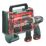 Metabo PowerMaxx BS Basic Set (600080710) 12V 2 x 2.0Ah Li-Ion LiPOWER  Cordless Drill Driver & 41 Accessories
