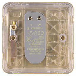 Schneider Electric Lisse Deco 1-Gang 1-Way  Dimmer Switch  Satin Brass