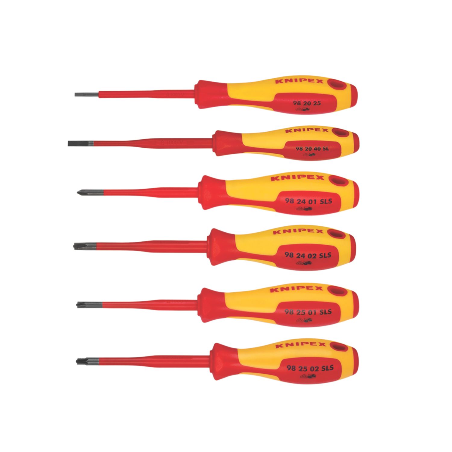 Knipex Mixed VDE Screwdriver Set 6 Pack (144HL)
