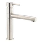 Streame by Abode Tower Top Single Lever Mono Mixer Kitchen Tap Brushed Nickel