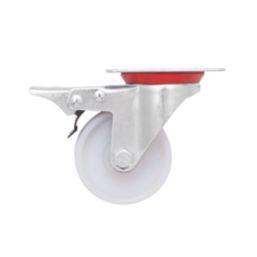 Essentials Braked Swivel Castor 70mm White
